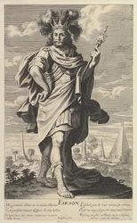 Faraó, c. 1639-40. Criadores: Gilles Rousselet, Abraham Bosse.