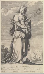 Sibila Ciméria, c. 1635. Criadores: Gilles Rousselet, Abraham Bosse.