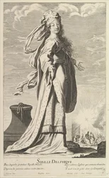 Sibila Delfos, c. 1635. Criadores: Gilles Rousselet, Abraham Bosse.