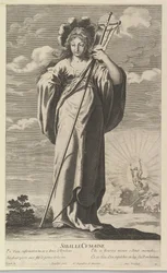 Sibila de Cumas, c. 1635. Criadores: Gilles Rousselet, Abraham Bosse.