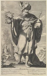 Sphiron, c. 1639-40. Criadores: Gilles Rousselet, Abraham Bosse.