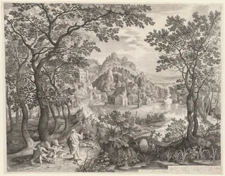 Eliseu Amaldiçoando os Filhos de Betel, Devorados pelos Ursos, 1602.