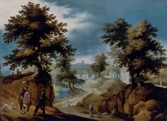 Paisagem com figuras