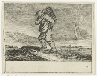 Paisagem dunar com um pescador
Verscheyden Beaches and water views by Jan Percelles (título da série)