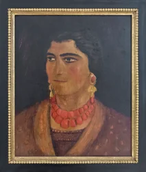 Mulher de Ciociaria, c. 1930 (óleo sobre painel)