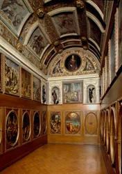 Vista do Studiolo de Francesco I de Medici