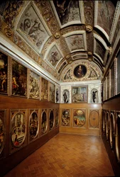 Vista do Studiolo de Francesco I de Medici
