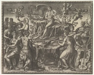Apolo e as Musas, ca. 1557