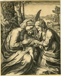 Giorgio Ghisi - O Casamento de Santa Catarina, 1850,0413.130