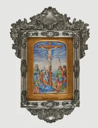 Crucificação, c.1572 (tempera em pergaminho)