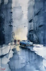 Cidade dos Carros Clássicos: Chuva