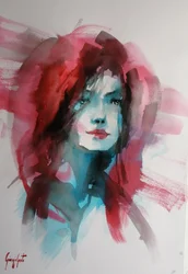 Retrato vibrante e expressivo