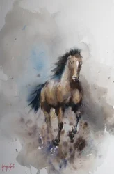 Galope de Cavalos Selvagens