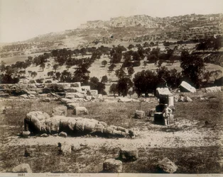 Agrigento: uma vista das ruínas do Templo de Júpiter