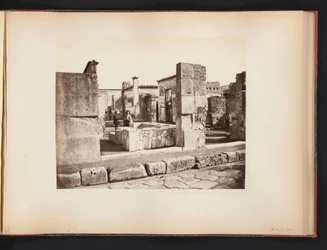 Vista das ruínas da Casa di Salustio em Pompeia, Itália Casa di Salustio Pompei (título no objeto)