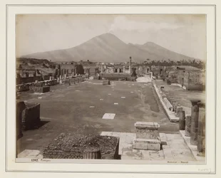 Vista do fórum de Pompeia