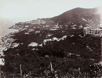 Vista panorâmica de Casamicciola, perto de Napoli