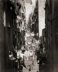 Cena de rua, Nápoles, Itália