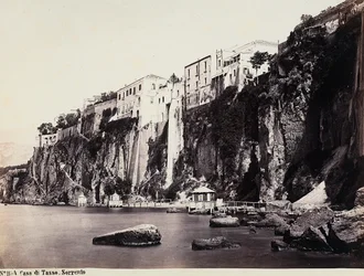 A casa do Tasso em pleno mar de Sorrento