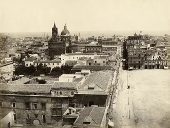 Vista de Palermo de Porta Nuova, Sicília, Itália, fotografia de Giorgio Sommer