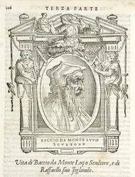 Milão, Biblioteca Braidense, Vite de piv excellent, Giorgio Vasari 1568, Baccio da Montelupo