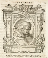 Milão, Biblioteca Braidense, Vidas de piv excelente, Giorgio Vasari 1568, Bramante