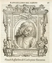 Milão, Biblioteca Braidense, Vite de piv excellent, Giorgio Vasari 1568, Raffaellino del Garbo