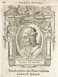Milão, Biblioteca Braidense, Vite de piv excellent, Giorgio Vasari 1568, Andrea Contucci