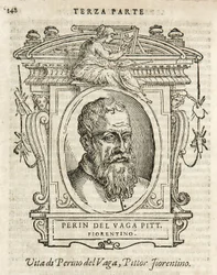 Milão, Biblioteca Braidense, Vite de piv excellent, Giorgio Vasari 1568, Perin del Vaga