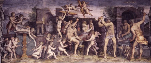 A Forja de Vulcano, 1556-1557