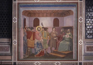 Cristo diante de Caifás (Cristo davanti a Caifa), de Giotto