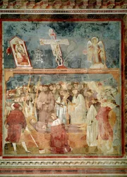Vida de São Francisco de Assis: A verificação dos estigmas (São Jerônimo examinando os estigmas - Fresco
