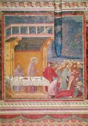 São Francisco prevê a morte de um cavaleiro em Celano, c.1297-99