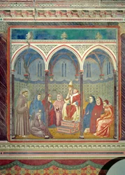 São Francisco Pregando um Sermão ao Papa Honório III, 1297-99