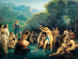 Diana e Actaeon, de Giovanni Carnovali conhecido como Piccio (1804-1873)