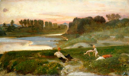 À noite na fazenda, Giovanni, conhecido como Nino Costa (1826-1903).