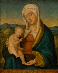 Madonna and Child, c.1450-1516 (óleo sobre painel)