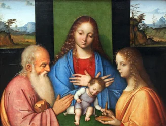 Virgem e Menino















 com São José e Lúcia