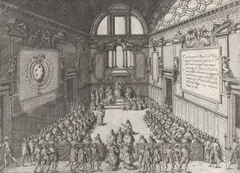 Audiência do Papa Pio V a Cosimo I, Duque da Toscana, 1575-99.