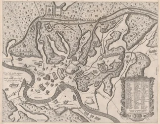 Espelho da Magnificência Romana: Roma Antiga e suas Colinas, do Oeste, 1582., 1582