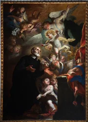 Aparição da Criança a San Filippo Neri. 1687 (óleo sobre tela)