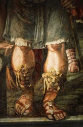 Casamento de Alexander Great e Roxana (detalhe)