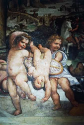 Casamento de Alexander Great e Roxana (detalhe)