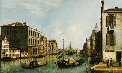 O Grande Canal, Veneza, olhando para o leste a partir do Campo S. Vio,