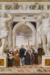 Convite ao Baile, Salão Nobre, c.1570 (fresco)
