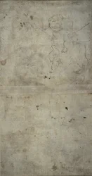 Esboço de José segurando o Menino Jesus
