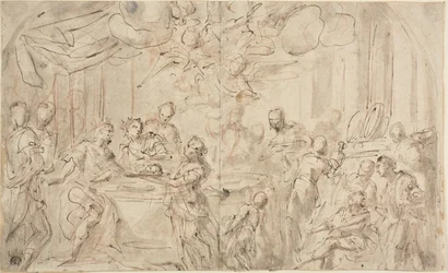 Salomé com a cabeça de São João Batista diante de Herodes