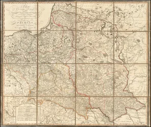 Mapa da Polónia de 1807