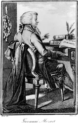 Wolfgang Amadeus Mozart, compositor austríaco, c1784-1827