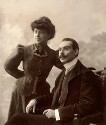 Alfredo Trombetta com a sua mulher